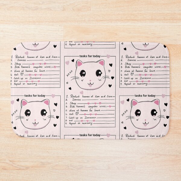 Item preview, Kitty's tasks for today  designed and sold by SILVERAPPLE.