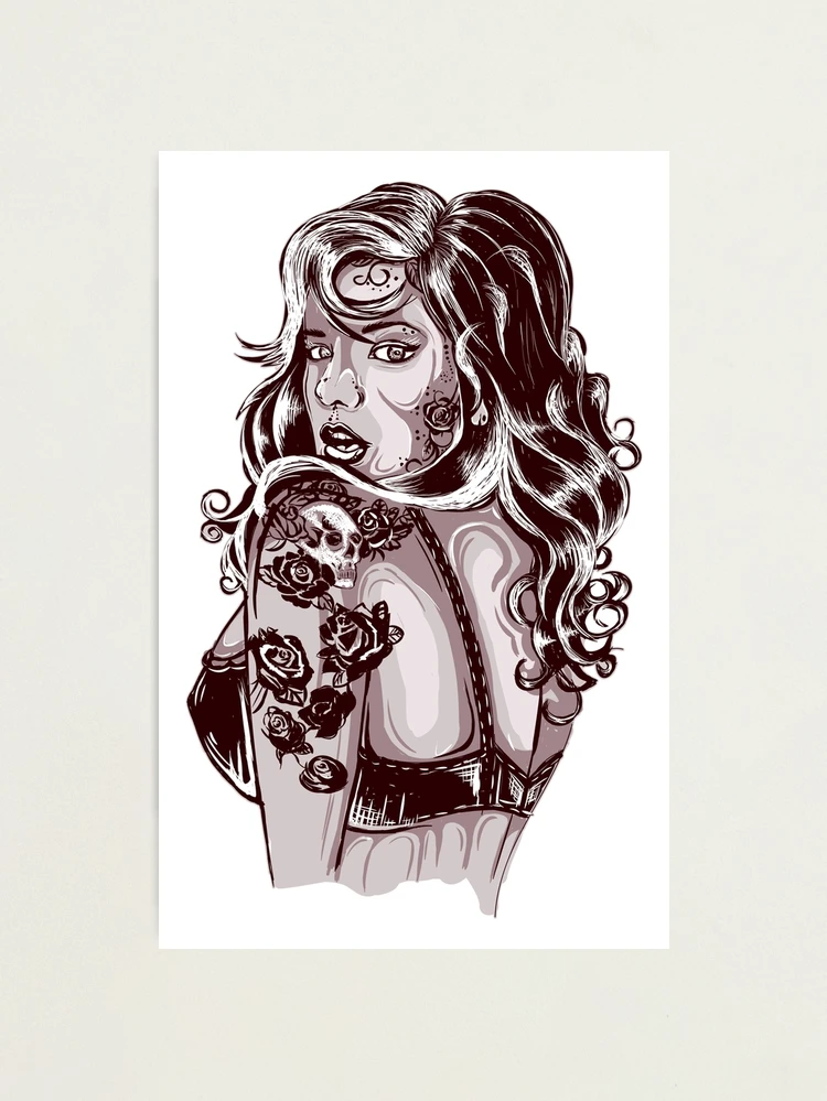 Lot - Pin-up Girl and Other Tattoo Designs by Ned Resinol (Chicago