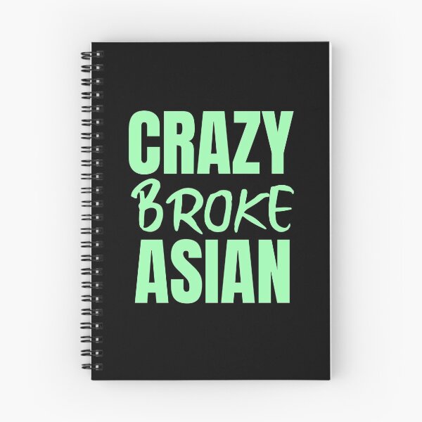 Aperçu de l'œuvre Crazy Broke Asian - Conception Crazy Rich Asians en texte vert créée et vendue par katiekendall.