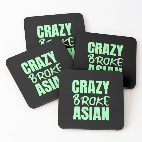 Item preview, Crazy Broke Asian -Crazy Rich Asians Design in green text designed and sold by katiekendall.