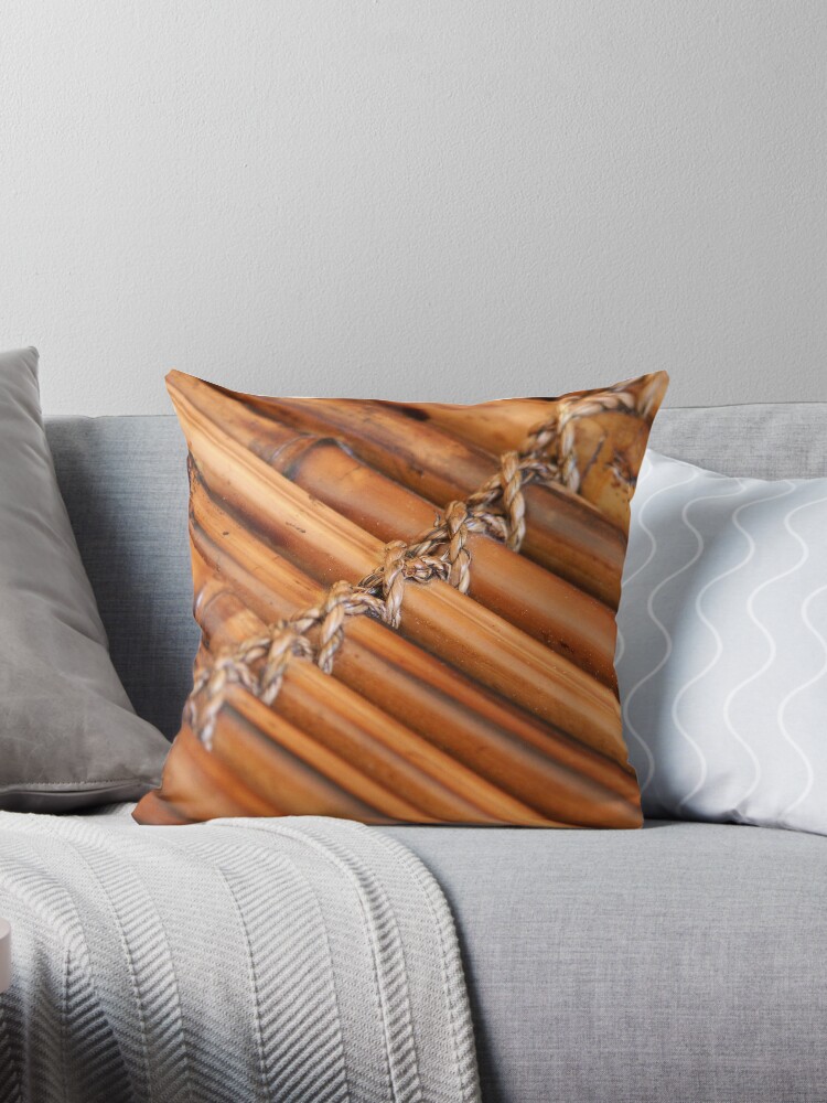 Throw Pillow, Bamboo designed and sold by Tiffany Dryburgh
