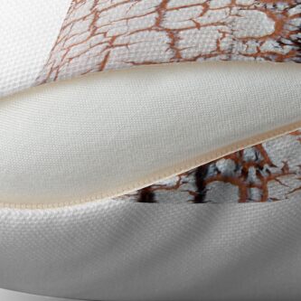 Thumbnail 2 of 3, Throw Pillow, Crackling designed and sold by Tiffany Dryburgh.