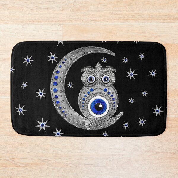Item preview, Evil Eye Amulet - Owl on the moon designed and sold by k9printart.
