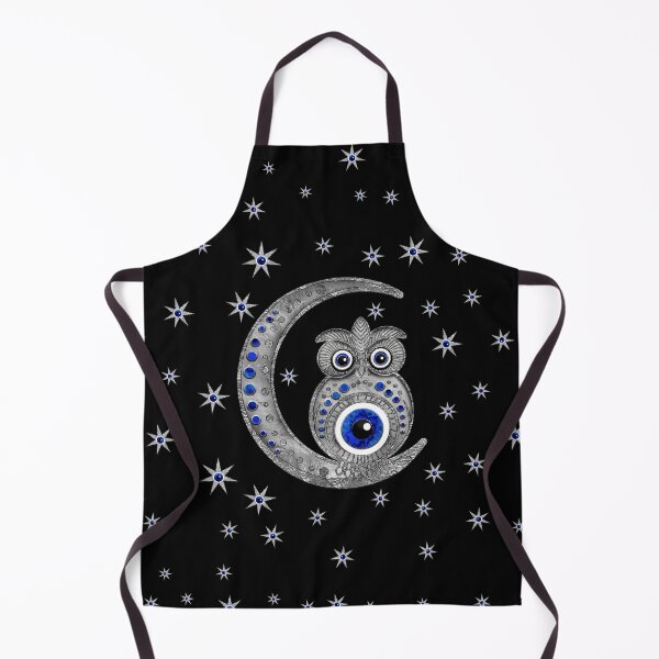 Item preview, Evil Eye Amulet - Owl on the moon designed and sold by k9printart.