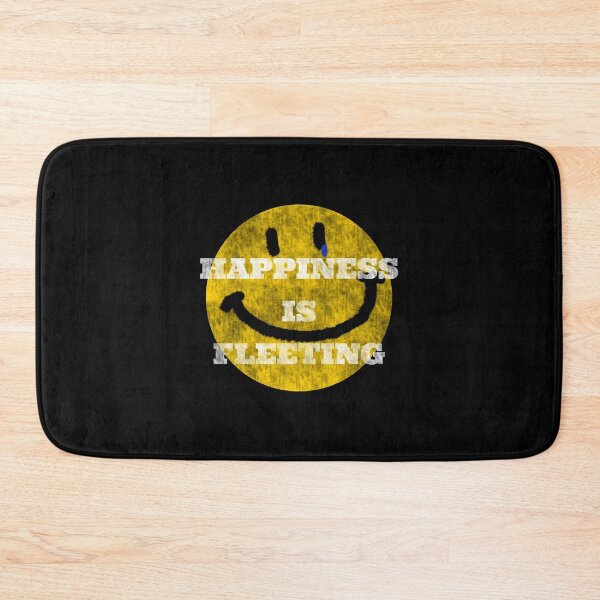 Item preview, Happiness is fleeting smiley face goth emo vibes designed and sold by Captain-Jackson.