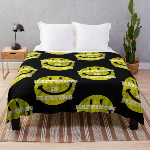 Item preview, Happiness is fleeting smiley face goth emo vibes designed and sold by Captain-Jackson.