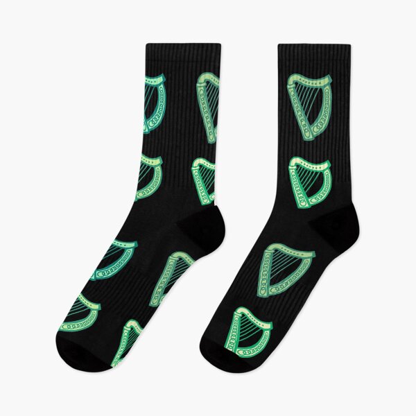 Item preview, Irish Celtic Harps in Green designed and sold by DesignsofNote.