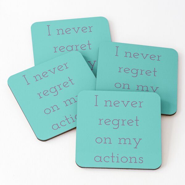 Item preview, I never regret on my actions - Sarcastic quotes designed and sold by GaterStitch.
