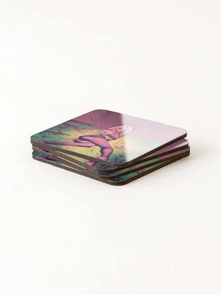 Alternate view of Pop Art Woman Coasters (Set of 4)