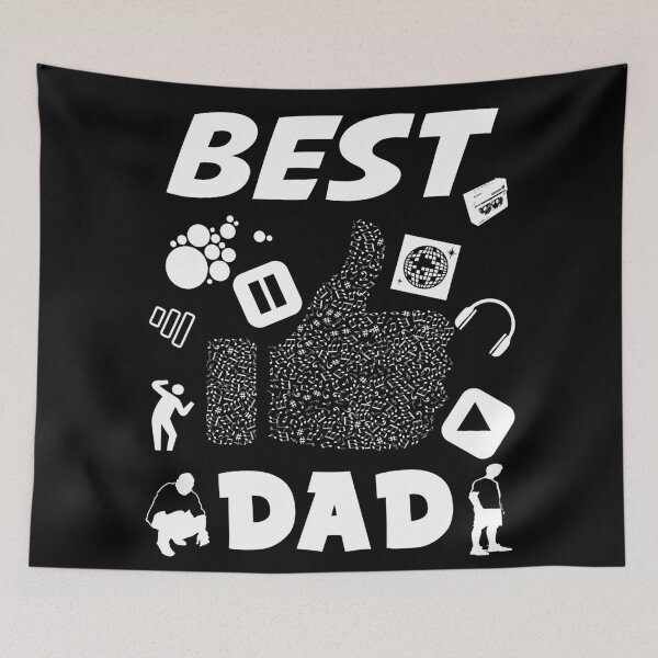 Item preview, Best dad ever music notes designed and sold by Fashimation20.