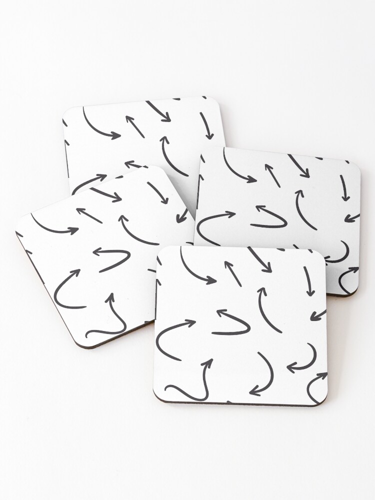Thumbnail 1 of 5, Coasters (Set of 4), Arrows designed and sold by AnteZd.