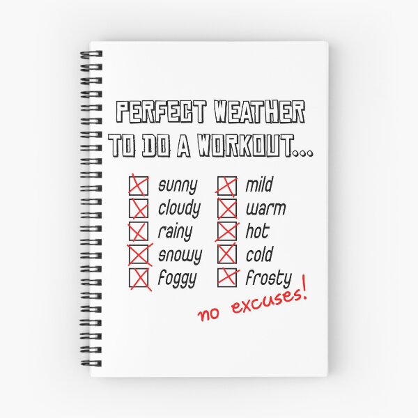 Item preview, No weather excuses fitness motivation designed and sold by ARTemyzz.
