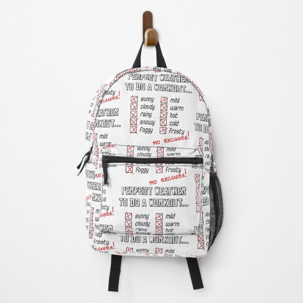 Item preview, No weather excuses fitness motivation designed and sold by ARTemyzz.