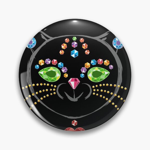 Item preview, A precious cat. Gemstone drawing designed and sold by fairytaleprints.
