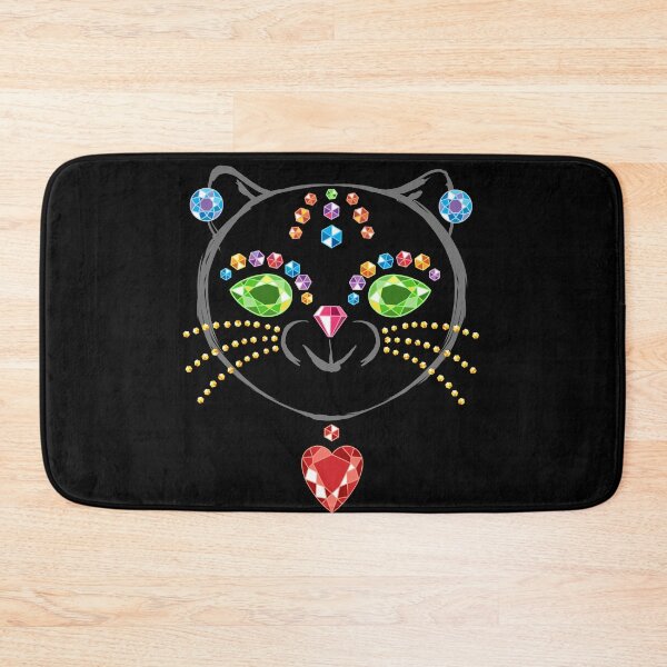 Item preview, A precious cat. Gemstone drawing designed and sold by fairytaleprints.