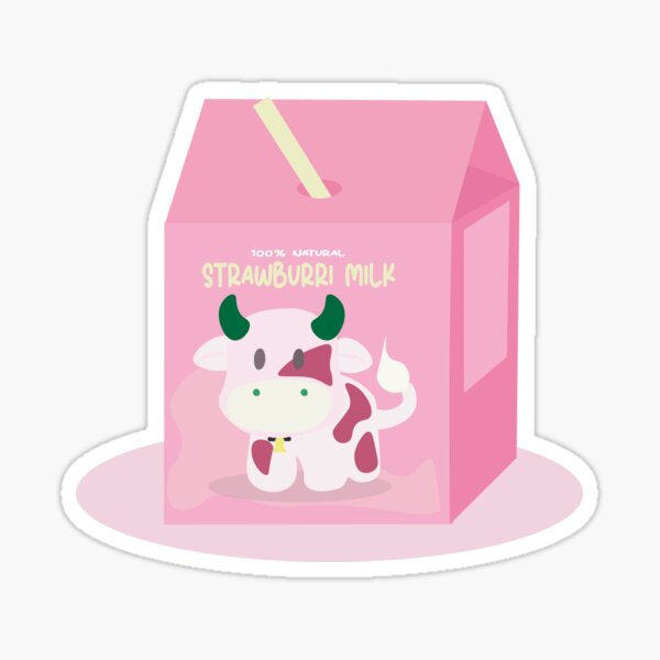 Strawberry Cow Sticker