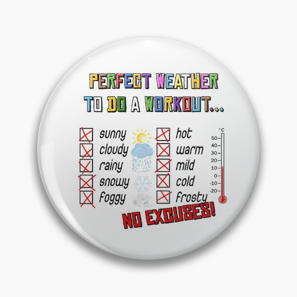 Item preview, No weather excuses working out illustration designed and sold by ARTemyzz.