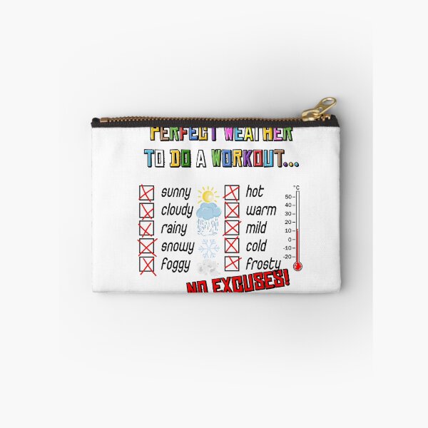 Item preview, No weather excuses working out illustration designed and sold by ARTemyzz.