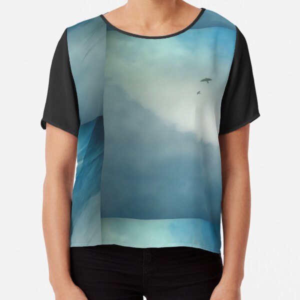 Sky Surfers Chiffon Top