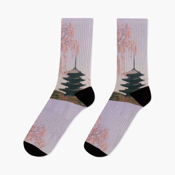 Item preview, Cherry Blossoms Toji Temple Kyoto Japan designed and sold by hockeng.
