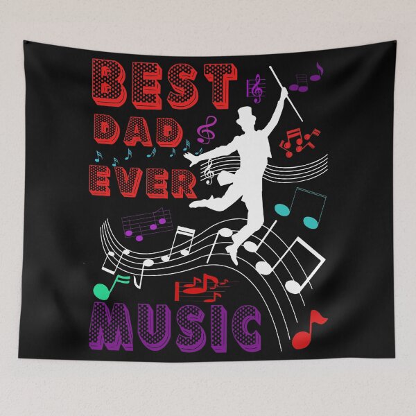 Item preview, Best dad ever music notes designed and sold by Fashimation20.