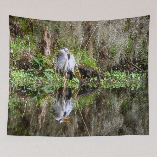 Item preview, Great Blue Heron - Magnolia Plantation and Gardens designed and sold by Kathy Weaver.