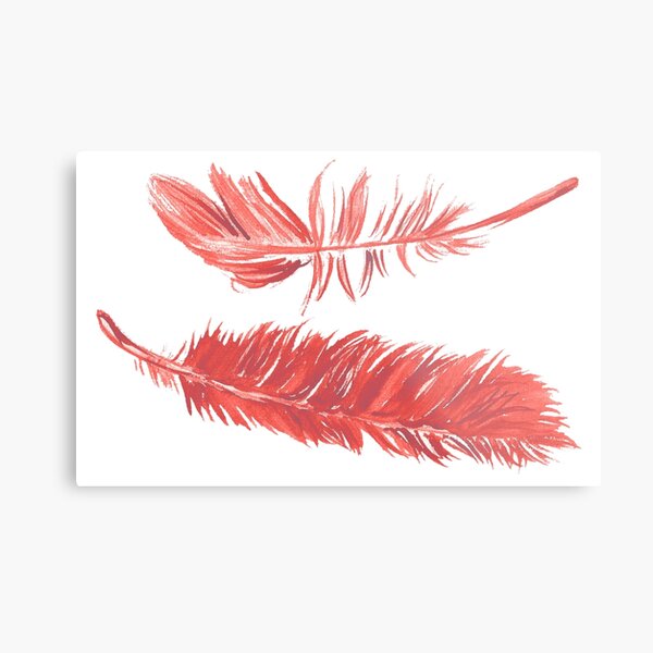 Item preview, Delicate Feathers - Red Palette designed and sold by Niina  Niskanen.