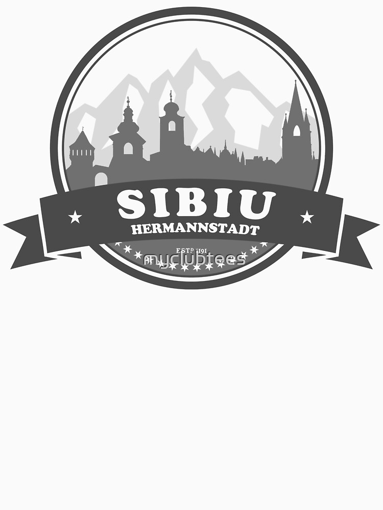 SIBIU Hermannstadt - Grey Sticker for Sale by myclubtees