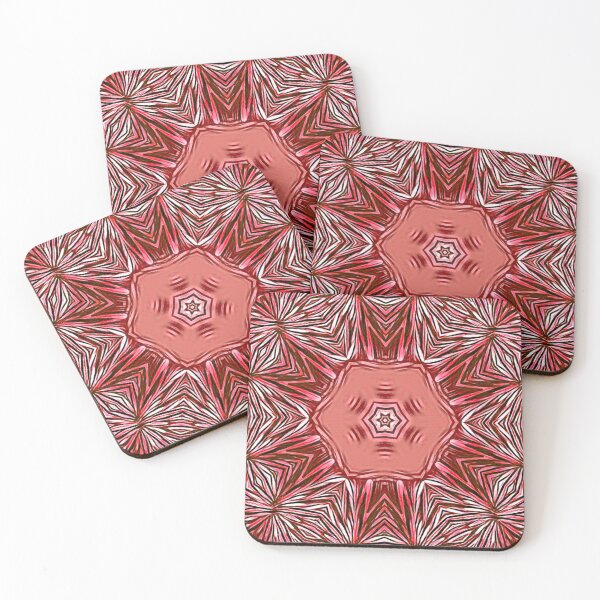 Item preview, floral fantasy designs in shades of pink and red designed and sold by mister-john.