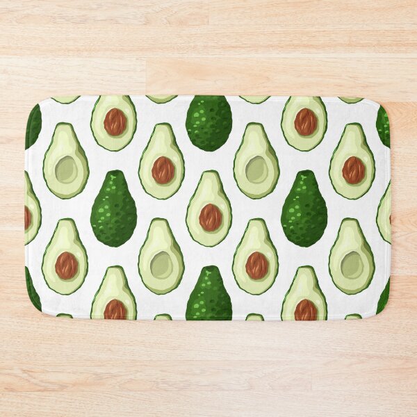Item preview, Seamless pattern with avocado halves in a row on a white background. Ingredients for Guacomole. Keto diet designed and sold by Veleri.