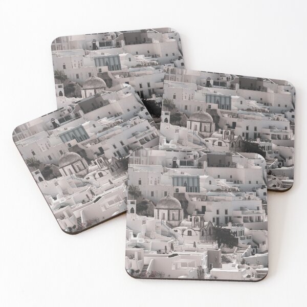 Item preview, Traditional White Greek Buildings of Fira, in Santorini, Greece designed and sold by JarbasVisuals.