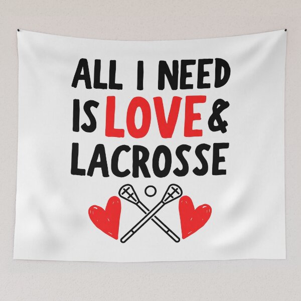 Item preview, All I need is love and lacrosse designed and sold by TheGreenGoat.