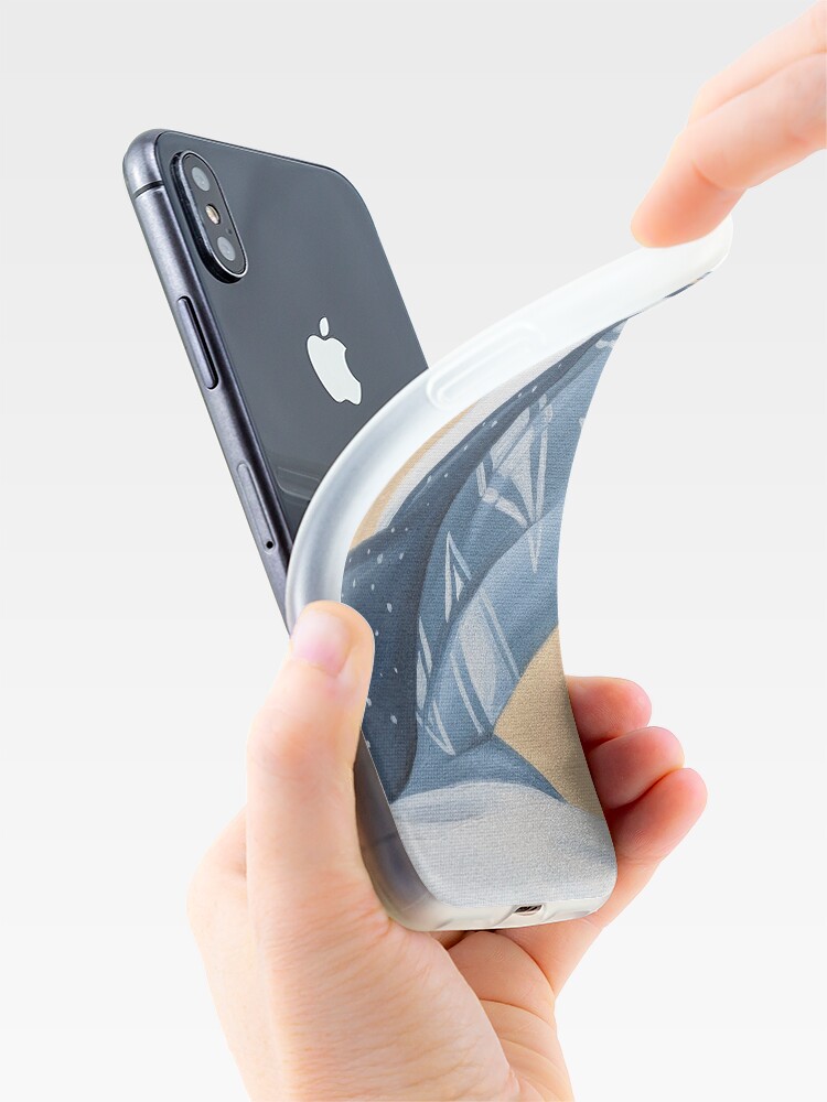 Aperçu 4 sur 5. Coque iPhone avec l'œuvre tissus à motifs créée et vendue par mallorybernard.