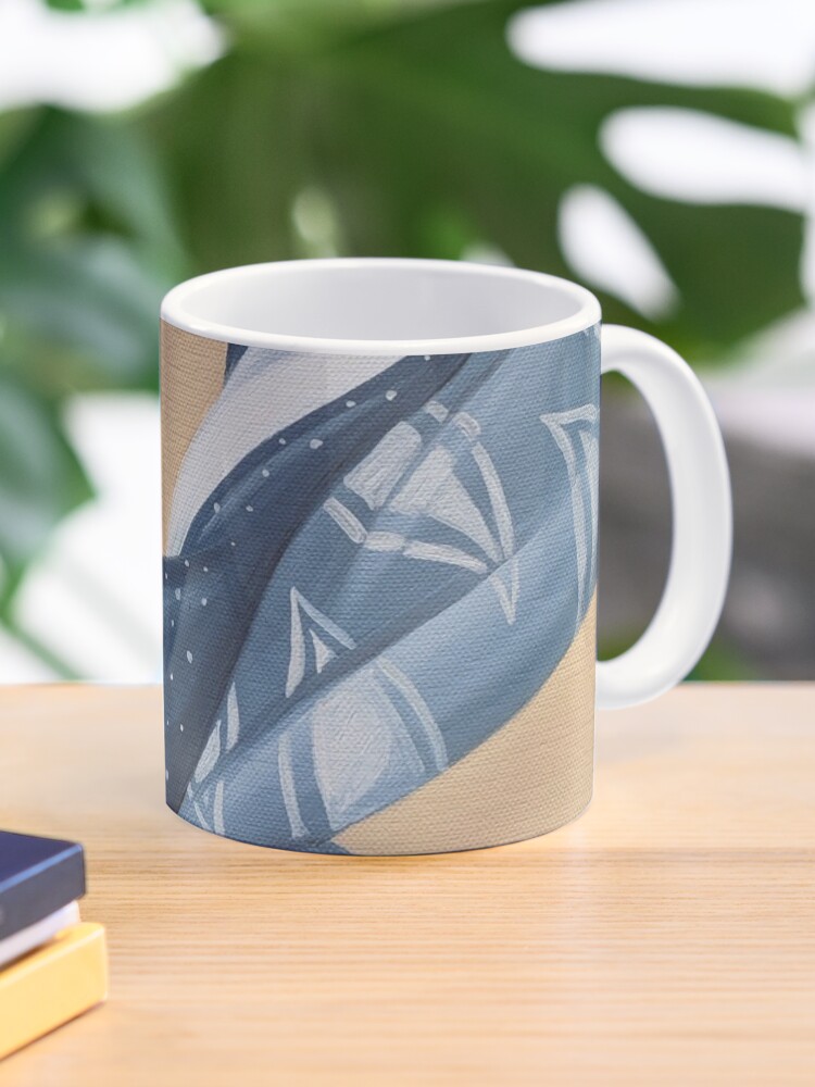 Aperçu 1 sur 6. Mug à café avec l'œuvre tissus à motifs créée et vendue par mallorybernard.