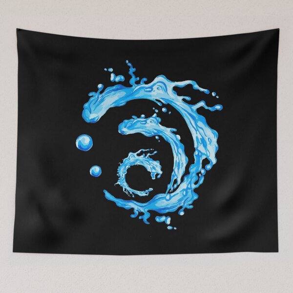 Item preview, Genshin Impact Symbol Element Water Hydro Fontaine - Splashy designed and sold by Fregoulix.