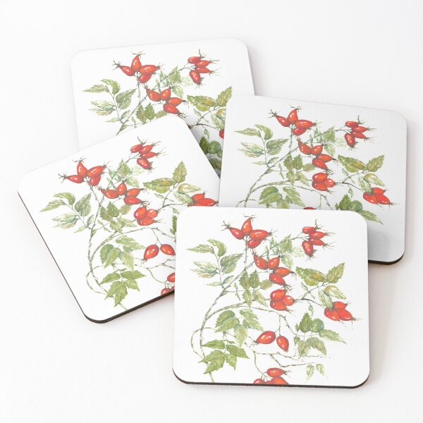 Item preview, Rosehips Watercolor Painting designed and sold by UrsulaNoebbe.