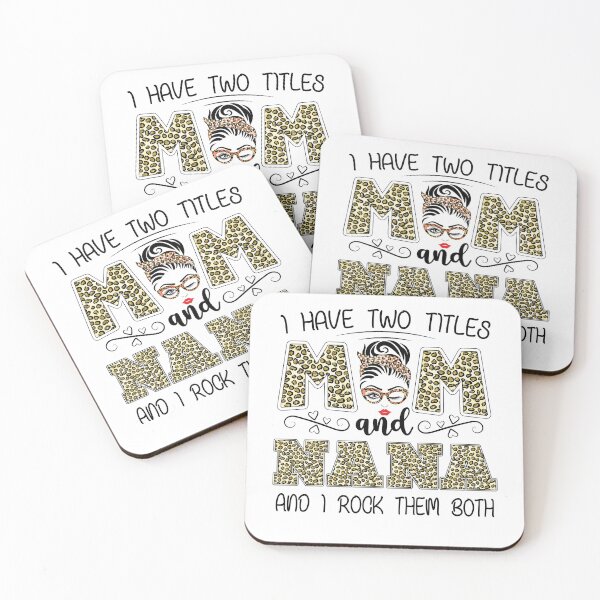 Item preview, Mother's Day I Have Two Titles Mom And Nana Leopard Print designed and sold by Mekoooo.