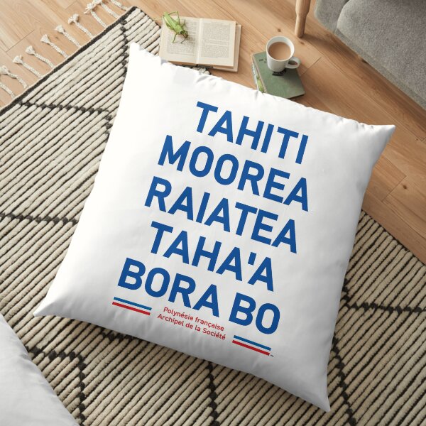Tahiti Papeete Bora Bora Moorea Surf Pacific Polynésie française Coussin de sol