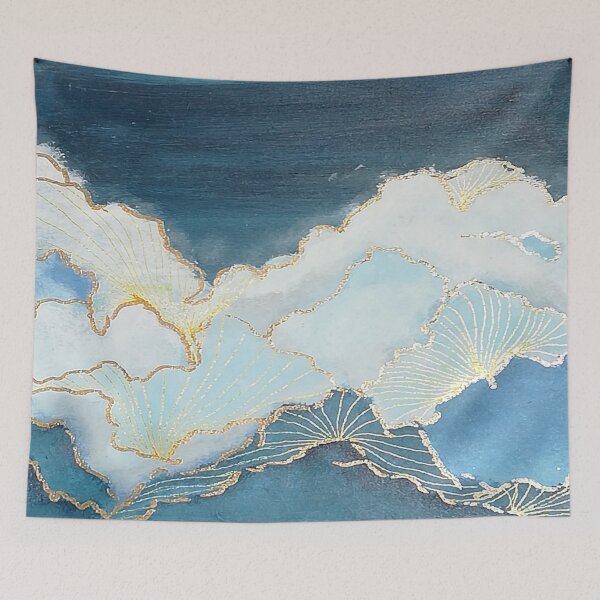 Item preview, A Piece of the Sky, Japanese Wind Clouds, Outdoors, Night designed and sold by DiensDesign.