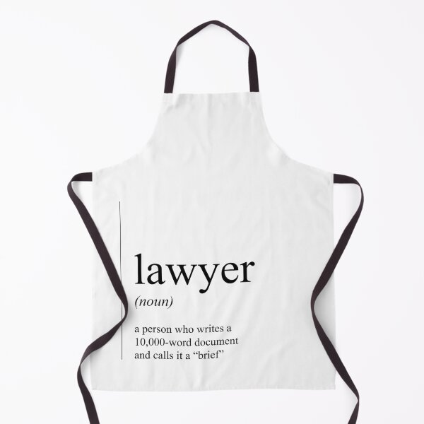 Lawyer funny definition Apron