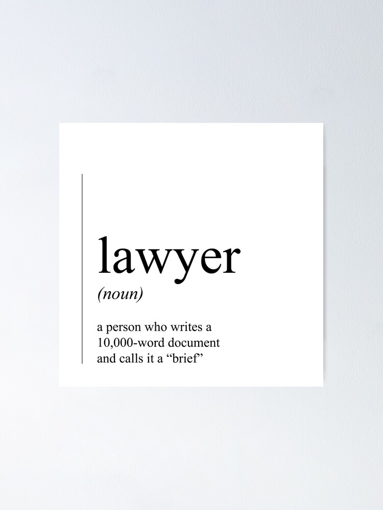 Lawyer funny definition