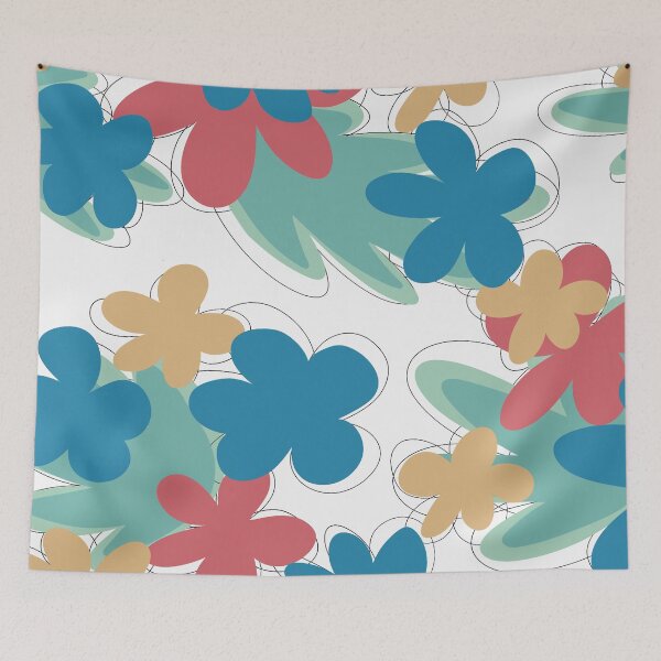 Item preview, Large ditsy floral print illustration  designed and sold by leahwinny.