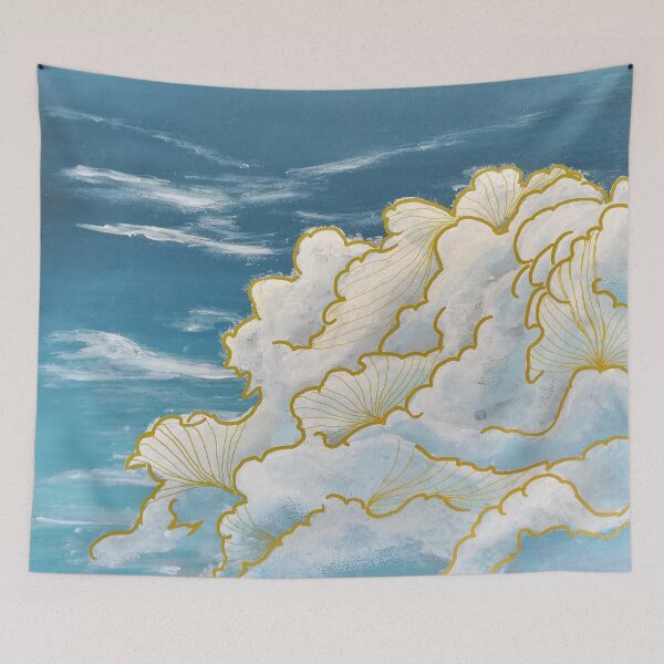 Item preview, Japanese Wind Clouds-Outdoors-Night designed and sold by DiensDesign.