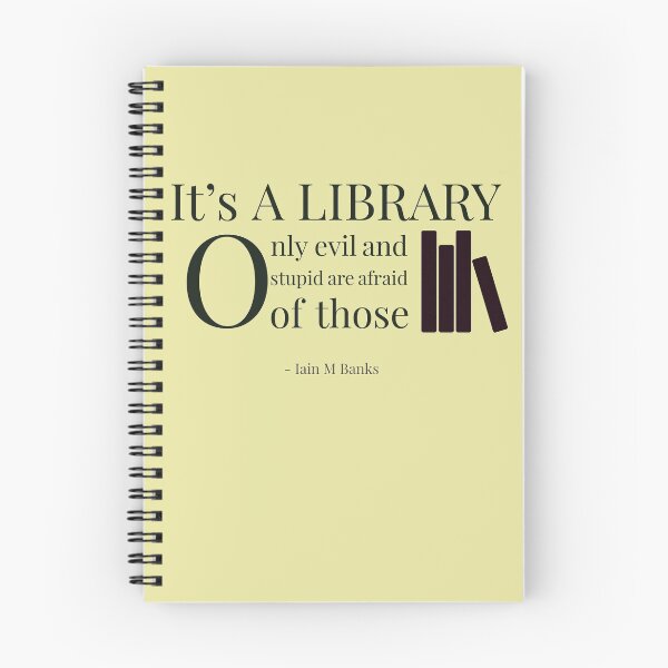 Item preview, Library Collection: Iain M Bank quote designed and sold by RBuilds-design.
