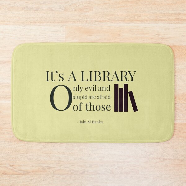 Item preview, Library Collection: Iain M Bank quote designed and sold by RBuilds-design.