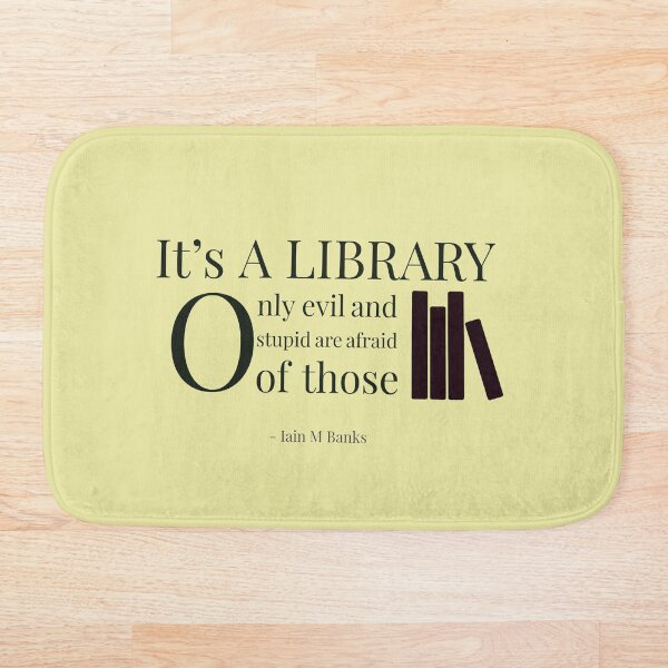 Item preview, Library Collection: Iain M Bank quote designed and sold by RBuilds-design.