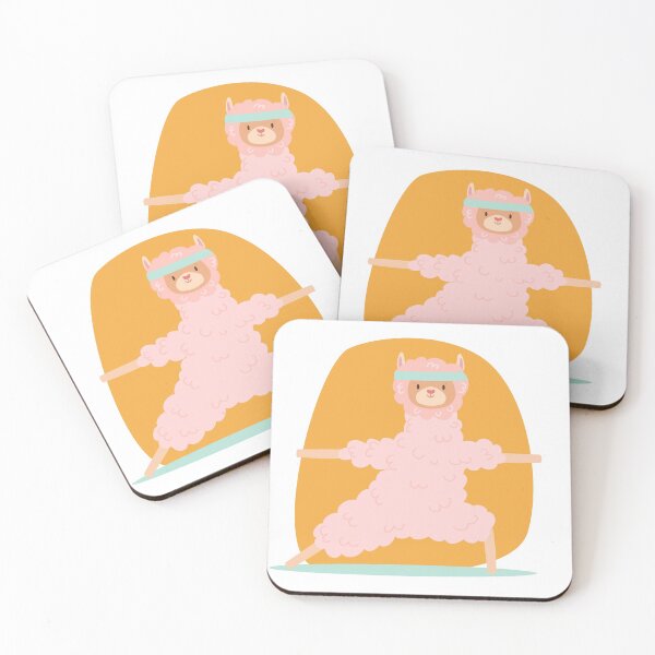 Item preview, Cute Llama Doing Yoga designed and sold by TheImperfecto.