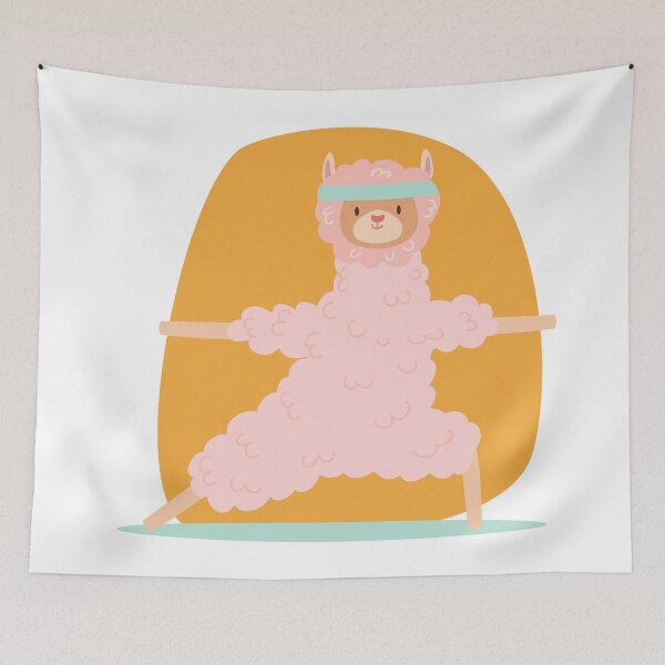 Item preview, Cute Llama Doing Yoga designed and sold by TheImperfecto.
