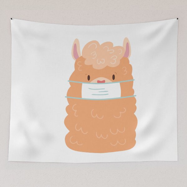 Item preview, Llama wearing mask designed and sold by TheImperfecto.