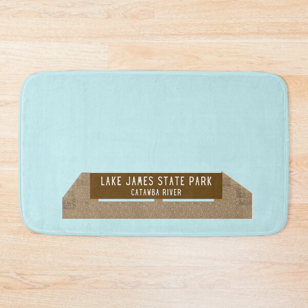 Item preview, Lake James State Park North Carolina park sign designed and sold by TheWaterBirds.